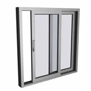 Beyaz çerçeve plastik pencere Upvc pencere çift camlı Pvc sürgülü pencereler