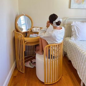 Mueble de Baño Redondo de Ratán y Tocador, Venta al por Mayor, Grandes Cantidades, Directo de Fábrica en Vietnam, OEM ODM - Product Image 4