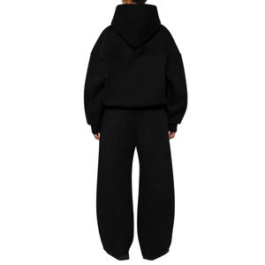 Custom High Quality Luxury Heavyweight 100% Cotton Tech Fleece Oversized Tracksuit Hoodie and <b>Sweatpants</b> <b>Set</b> for Men - Product Image 3