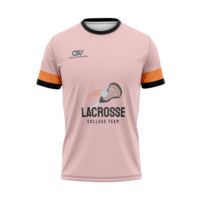 Camiseta de Lacrosse Oversize con Logo de Equipo Personalizado, 100% Fibra de Poliéster, Ajuste Holgado, Secado Rápido, Estilo Urbano, Top de Calentamiento, Venta al por Mayor OEM