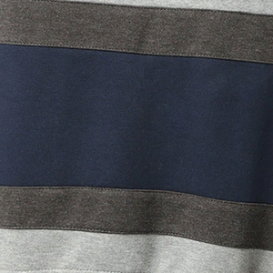 Sudadera a Rayas con Bloques de Color para Hombre, Logotipo Personalizado, Sudadera Informal de Felpa Suave con Cuello Redondo, Ropa Moderna para Hombre, Venta al Por Mayor - Product Image 6