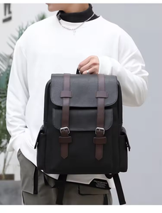 Premium Vintage PU Leather Laptop <b>Backpack</b> with Waterproof Finish and Stylish Brown Buckle Straps for College <b>student</b> bag - Product Image 6