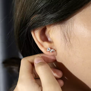Indian Manufactured Luxury Lab Grown Diamond <b>Earrings</b> for Women Certified Brilliant Cut Sustainable Fine Available For Sale - Product Image 6