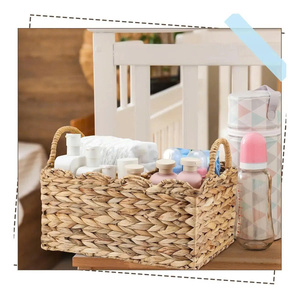Eco Friendly Woven Kid Caddy <b>Basket</b> for Nursery Storage Toy Organization and Baby Essentials Storage Solution OEM ODM Wholesale - Product Image 4