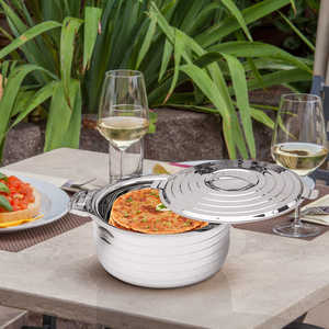 Olla caliente de doble pared de acero inoxidable real Utensilios de cocina Premium - Product Image 1