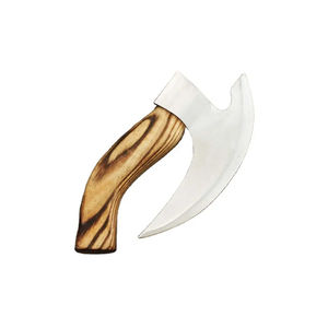 Hacha de Pizza Burraq Hecha a Mano con Acero al Carbono, Mango de Madera de Palisandro, Funda de Cuero, Hacha Industrial para Bricolaje, Camping y Actividades al Aire Libre, Regalo para el Día del Padre - Product Image 2