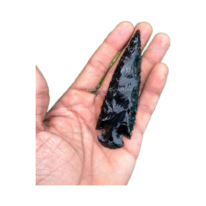 Puntas de Flecha de Obsidiana Negra Talladas a Mano, Cuchillos para Rituales, Sanación y Exhibición, Piedra de Cristal, Decoración Espiritual - Product Image 2