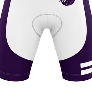 Ensemble de cyclisme violet et vert pour hommes, maillot et short, uniforme de vélo athlétique, vêtements de cyclisme légers et respirants, pour la conduite sur route, taille S - Product Image 3