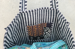 New Arrival Cotton Patch Design Tote Hand <b>Bag</b> <b>Women</b> Tote <b>Bag</b> Washable Huge <b>Bag</b> for Shopping <b>Travelling</b> Luggage - Product Image 3