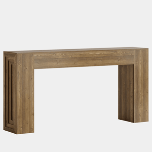 Consolle Lunga in Legno di Lusso Moderna con Vano Portaoggetti per Casa, Appartamento, Hotel - Arredamento Contemporaneo per Soggiorno - Product Image 2