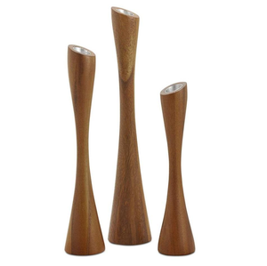 Candelabro de Madera Hecho a Mano en India, Portavelas de Madera para Decoración del Hogar y Hoteles, Candelabros de Iglesia de un Exportador Indio - Product Image 1