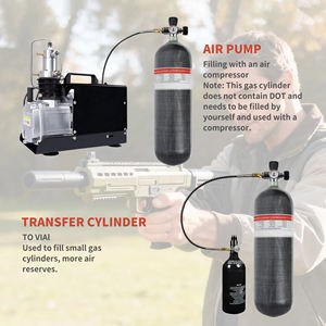 Bouteille de plongée en fibre de carbone composite 6,8 L 4500 psi PCP SCBA Cylindre léger - Product Image 3