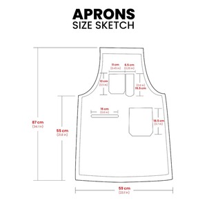 Delantal de Lona y Cuero de Lujo Resistente con Cremallera y Tirantes Cruzados Ajustables para Chef, Barbacoa, Barista, Barbero, Carpintero, Equipo de Taller LCA-0071 - Product Image 6