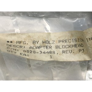 AMAT 0020-34488 ADAPTADOR, TIPO BULKHEAD, 5/8"-18 A - Equipo y Piezas de Semiconductores Trusted Global Legacy - Product Image 1