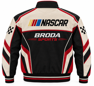 เสื้อแจ็คเก็ตแข่งรถ NASCAR ยี่ห้อ BRODA SPORTS สำหรับผู้ชาย แขนยาว กันลม ผลิตจากโพลีเอสเตอร์/คอตตอน เหมาะสำหรับทุกฤดูกาล ชุดกีฬามอเตอร์สปอร์ต วัสดุพรีเมียม - Product Image 3