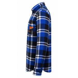 Chemise en flanelle de bonne qualité, logo personnalisé, vente en gros d'usine, confortable, 100% coton, manches longues, chemise en flanelle à carreaux décontractée pour hommes - Product Image 4