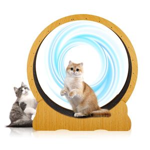 Large 39.4 Inch Cat <b>Wheel</b> Exerciser Silent Indoor <b>Exercise</b> <b>Wheel</b> for Cats Safety Lock Treadmill for Running - Product Image 5