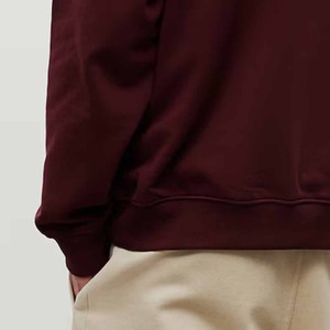 Premium 100% Cotton Fleece Hoodie for Men Loose Fit Pullover hooded with Collar Heavyweight <b>Sweatshirt</b> for Winter - Product Image 6