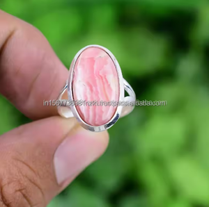 Rhodochrosite Déclaration Pendentif Pendentif pour Femmes Pendentif en Pierre Précieuse Pendentif en Argent 925 Dainty Rhodochrosite Bijoux pour Elle - Product Image 4