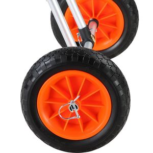 Carrello per Kayak Resistente da 3 Metri, Capacità di Carico 127 kg, Carrello per Canoa Smontabile, Larghezza Regolabile, Piano Superiore Solido da 3 Metri per Carrelli Manuali e Trolley - Product Image 1