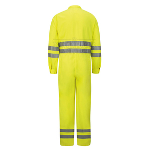 Wholesale Supplier Stocks Custom High Visibility Mechanic Coveralls Workwear Industrial <b>Construction</b> Safety <b>Uniform</b> Polyester - Product Image 2