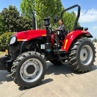 Tracteur 4x4 polyvalent 90-120 CV 4200 kg avec semoir et moissonneuse pour exploitation maraîchère