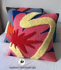 Custom Handmade Indian Cotton Luxury Woven Tufted <b>Sofa</b> Cushion <b>Cover</b> Household Pillow Cases Eco-Friendly Custom OEM Wholesale - Product Image 1