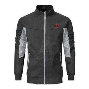 ชุดวอร์มผู้ชายทรงสลิมแฟชั่นขายดี ชุดออกกำลังกายสวมใส่สบายพร้อมซิป - Product Image 3