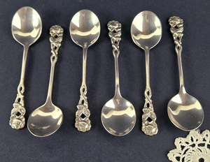 Cubiertos de Acero Inoxidable, Cuchillos, Tenedores y Cucharas, Serie Royal Court, Juego de Cubiertos de Lujo para Boda, 6 Piezas, Acabado Espejo - Product Image 5