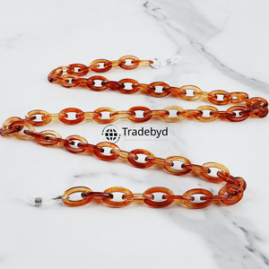 resin chain stylish trendy handmade necklace colorful fashion jewelry lightweight durable accessory for women girls Tradebyd - Product Image 3