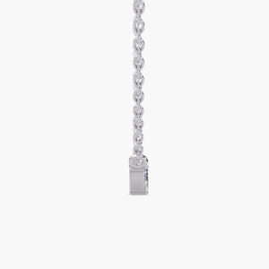 Collar de oro macizo de 10K, 14K, 18K con colgante doble estilo Toi et Moi de diamantes cultivados en laboratorio, diseño de pétalo en arco y diamantes marquesa, joyería para uso diario. - Product Image 6