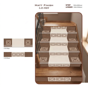 Marchepied en porcelaine GVT de qualité export, 300x1000mm, marche antidérapante 200x1000mm, gris, prix abordable, carrelage céramique pour escalier - Product Image 5