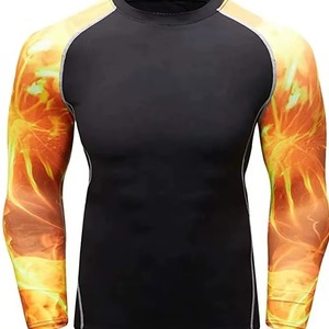 2026 Sublimation Long Sleeve for Surfboard Men's Mma Rash Guard Adults <b>Printed</b> Custom Logo Rash Guard Bjj <b>Surf</b> Rashguards - Product Image 6