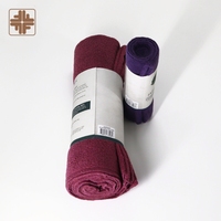 Serviette de yoga en coton japonais, couleur unie, séchage rapide, pour adultes