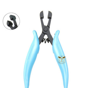 Pinzas Profesionales para Remover Extensiones de Cabello, con Mandíbula Dentada, Acero Inoxidable, Herramienta para Crimpar Anillos y Cuentas, Mango con Resorte, para Uso en Salón - Product Image 1