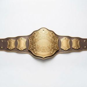 Custom <b>Wrestling</b> Trophy <b>Belt</b> Championship Boxing Sports Award Competition Prize Metal Plates Leather Strap Personalized Design - Product Image 5