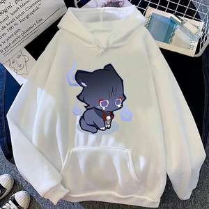 Sudaderas con Capucha para Mujer, Nueva Calidad, Genshin Impact Wanderer Scaramouche, Sudadera con Capucha de Gato, Otoño Invierno, Sudaderas Kawaii, Moda - Product Image 2