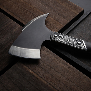 Hatchet With Carbon Steel Blade Black <b>Handle</b> For Firewood Splitting - Product Image 3