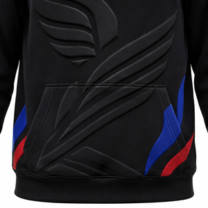 Sudadera con Capucha Personalizada con Estampado Puff, Material de Algodón Grueso, Estampado Gráfico en 3D, Capucha con Cordón, Bolsillo Tipo Canguro, Corte Holgado - Product Image 5