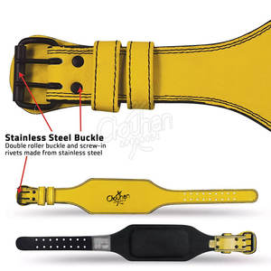 Ceinture de musculation en cuir à prix abordable, modèle 2026, haute qualité, best-seller, fabriquée au Pakistan - Product Image 2