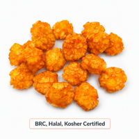 Camilan Nasi Goreng Pedas Vegan, Kerupuk Nasi Kecil Renyah, dengan Sertifikasi Ekspor Global BRC, HALAL, KOSHER