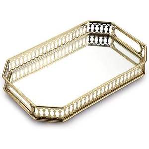 Plateau de service pour hôtel, plateau de service pour restaurant, plateau de style royal, plateau en métal design, plateau décoratif pour table - Product Image 5