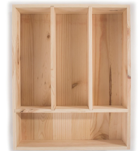 Premium Bamboo Kitchen Drawer Organizer Wooden Cutlery Tray Multi Compartment Storage Box Factory Wholesale - Product Image 5