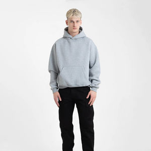 Nueva Sudadera con Capucha Extra Grande para Hombre, 100% Algodón, Felpa Transpirable, Alta Calidad, Primavera/Invierno, Colores y Logotipo Personalizados, Servicio OEM - Product Image 6