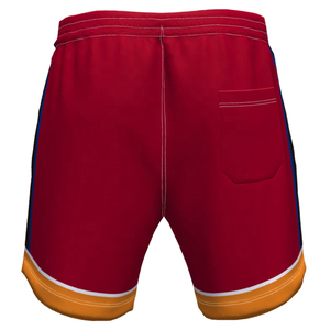 Shorts pour hommes en polyester/coton respirant de qualité supérieure, imprimés numériquement, personnalisables en gros, OEM/ODM, avec taille élastique - Product Image 4
