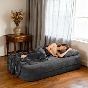 Sofá Cama Convertible Modular Queen-Size Scott Fabric, Sofá Extensible High Cloud para Sala de Estar y Dormitorio - Product Image 6