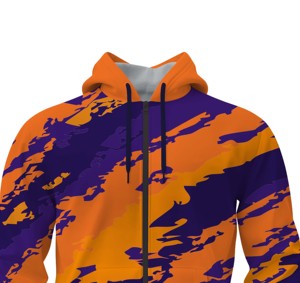 High Quality Sublimation Zip Up <b>Hoodie</b> Custom Design <b>Polyester</b> <b>Hoodie</b> - Product Image 4