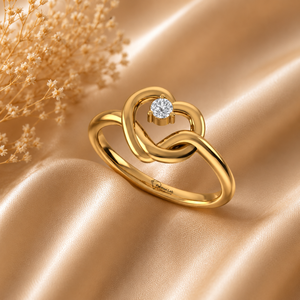 แหวนเพชรทรงกลมเจียระไนแบบ Perfect Round Cut เพชรเลี้ยงในห้องปฏิบัติการ เงินแท้ 925 ทอง 9 กะรัต, 14 กะรัต, 18 กะรัต แหวนเพชรสำหรับผู้หญิง แหวนหมั้น - Product Image 1