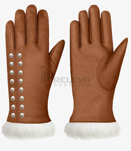 Guantes de Motocicleta de Cuero Reflectantes de Seguridad, Alta Visibilidad para Conducción Nocturna, Equipo de Protección para Carreras, Logotipo Personalizado de Fábrica - Product Image 3