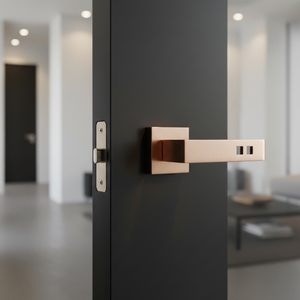 Premium Brass Mortise Door <b>Handle</b> Set | Designer Lever <b>Handles</b> in Antique,Black,Graphite & Gold Finish for Modern Interior Doors - Product Image 3